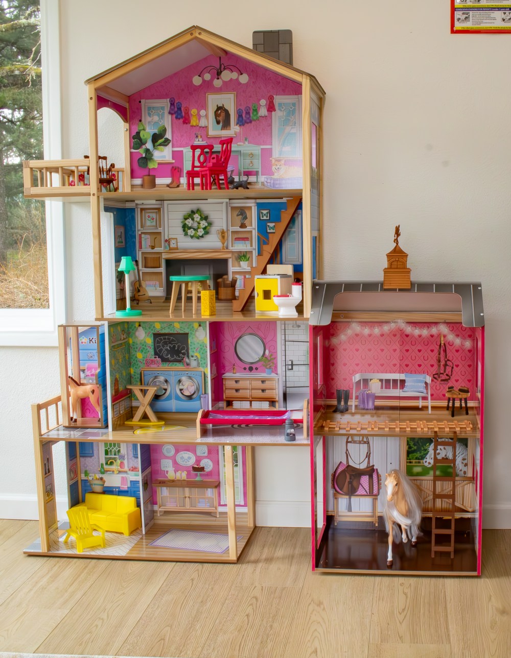 Dollhouse and imaginative play corner